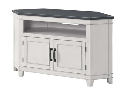 Martin Svensson Home -  Del Mar 50in Corner TV Stand, White and Grey - 910139 veiw 4
