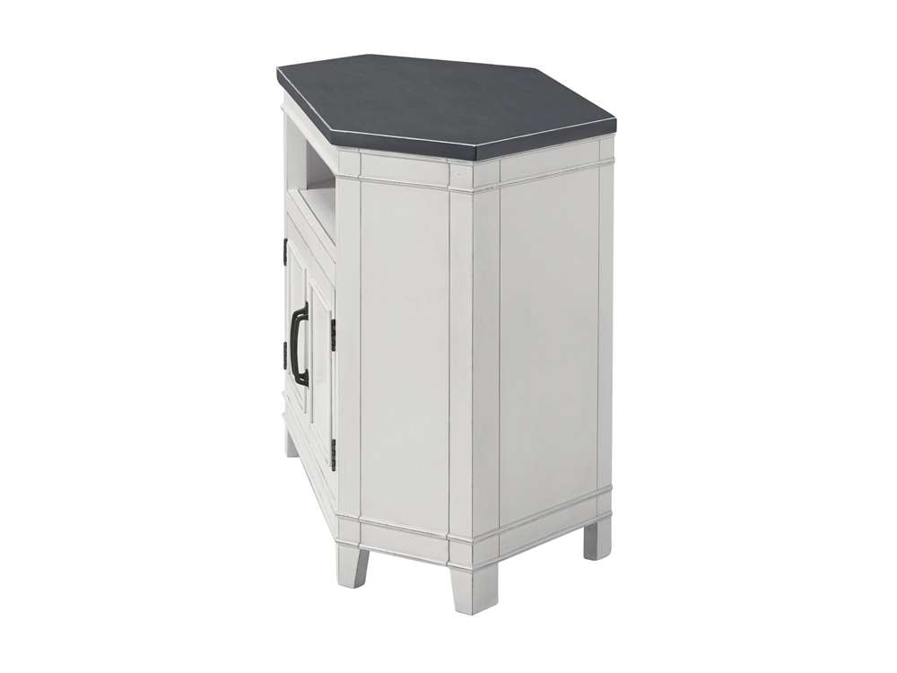 Martin Svensson Home -  Del Mar 50in Corner TV Stand, White and Grey - 910139 veiw 5