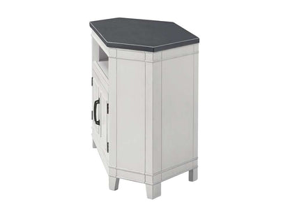 Martin Svensson Home -  Del Mar 50in Corner TV Stand, White and Grey - 910139 veiw 5