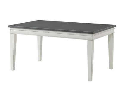 Martin Svensson Home -  Del Mar 60in Dining Table with Extendable Leaf to 78in, Antique White and Grey - 5202931 veiw 1