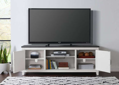 Martin Svensson Home -  Del Mar 70in TV Stand, White and Grey - 910129 veiw 4