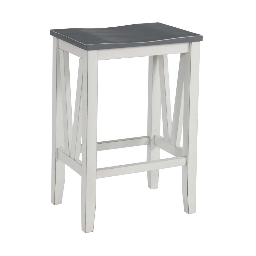 Martin Svensson Home -  Del Mar  Antique White and Grey Console Bar Table and Stool Set  - 820169 veiw 4