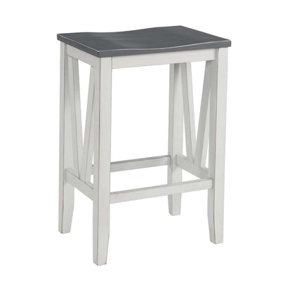 Martin Svensson Home -  Del Mar  Antique White and Grey Console Bar Table and Stool Set  - 820169 veiw 4