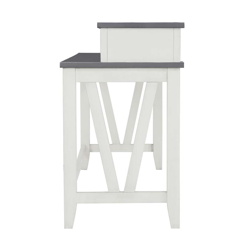 Martin Svensson Home -  Del Mar  Antique White and Grey Console Bar Table and Stool Set  - 820169 veiw 7
