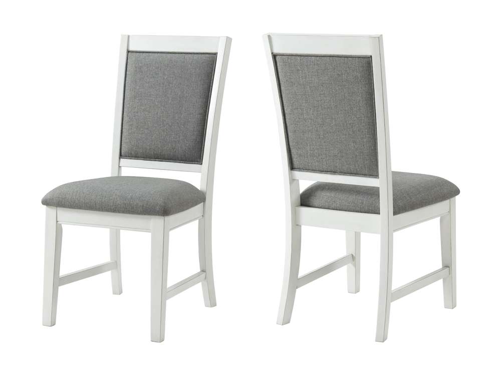 Martin Svensson Home - Del Mar Dining Room Chair (Set of 2) Antique White and Grey Linen - 5202933