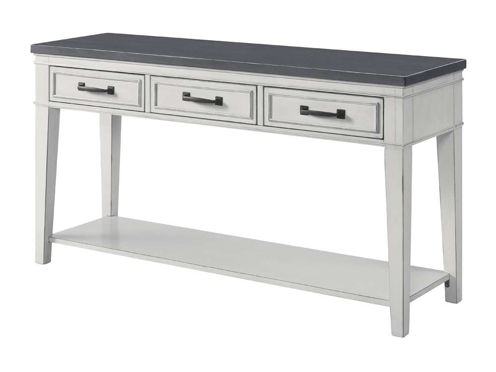 Martin Svensson Home -  Del Mar Sofa Console Table, Antique White and Grey - 810149 veiw 1