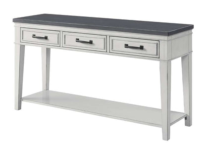 Martin Svensson Home -  Del Mar Sofa Console Table, Antique White and Grey - 810149 veiw 1