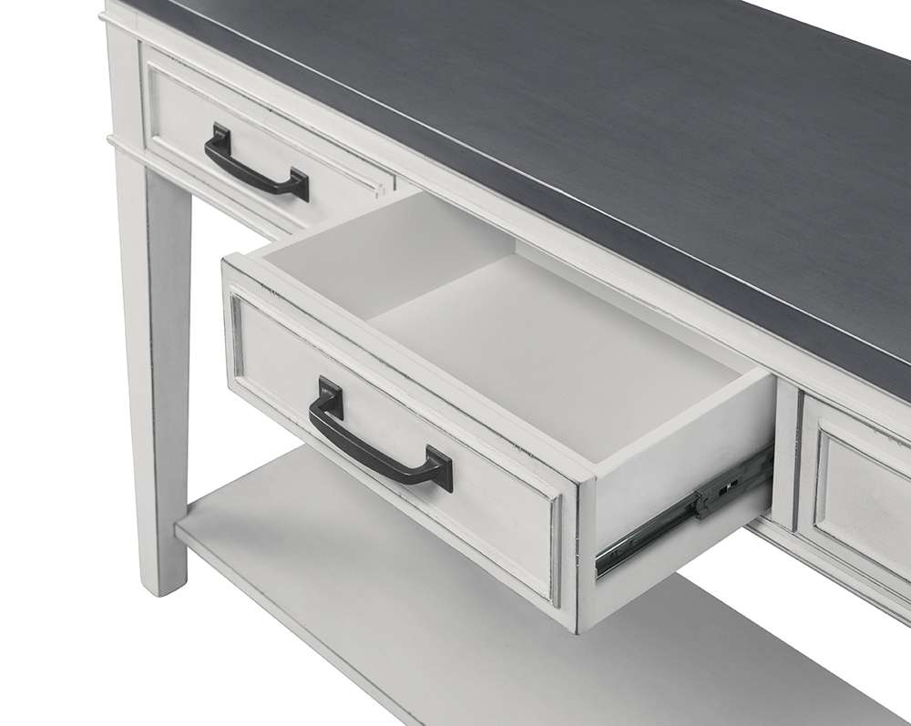 Martin Svensson Home -  Del Mar Sofa Console Table, Antique White and Grey - 810149 veiw 3