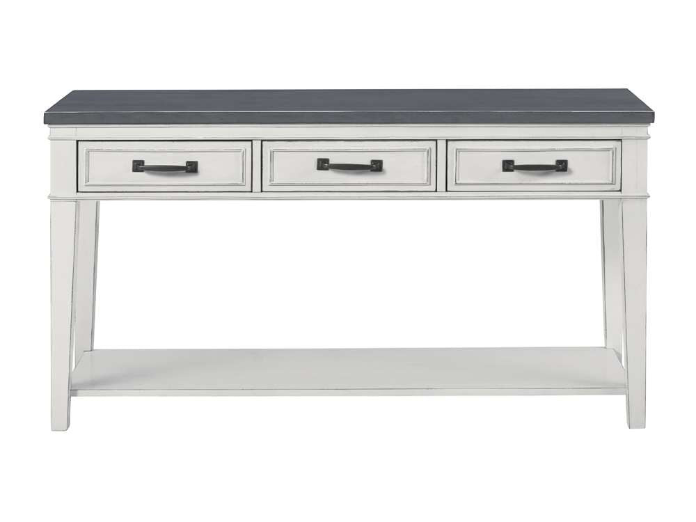 Martin Svensson Home -  Del Mar Sofa Console Table, Antique White and Grey - 810149 veiw 5