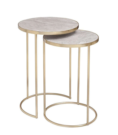 Martin Svensson Home - Dolly Genuine Marble Top Nesting Tables (large) - 3702415 veiw 1
