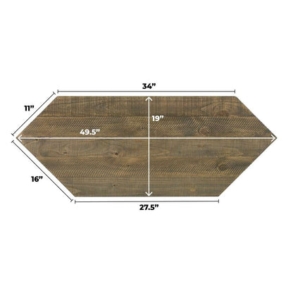 Martin Svensson Home -  Elegant Palisades TV Stand, Catalina Blue with Coffee Top - 91006 veiw 7