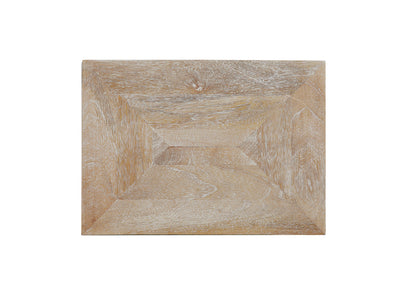 Martin Svensson Home - Fenway 10 Solid Wood and Metal C Table in Pickled Mango - 8714333_CLOSEOUT