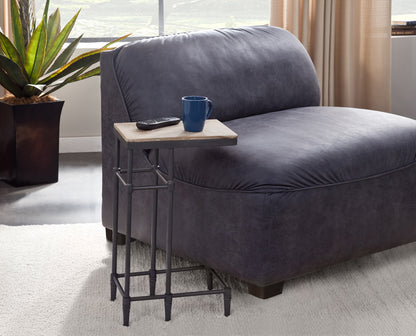 Martin Svensson Home - Fenway 10 Solid Wood and Metal C Table in Pickled Mango - 8714333_CLOSEOUT