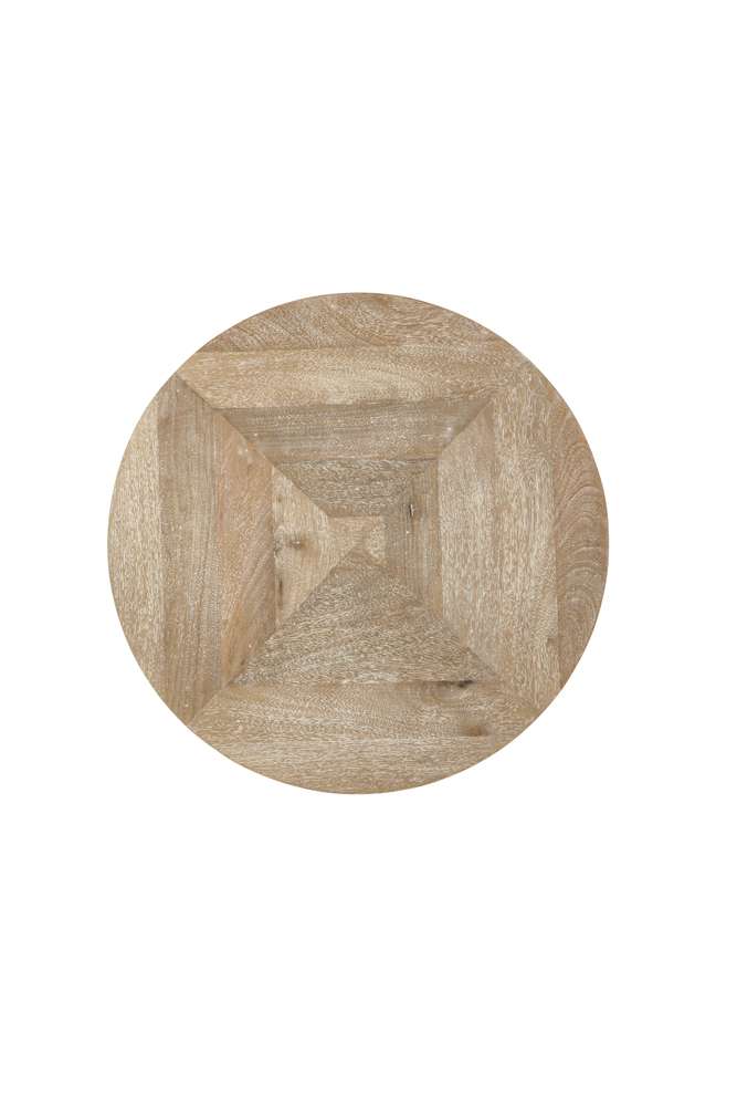 Martin Svensson Home  - Fenway 22in Solid Wood and Metal Mango Round End Table - 8714221 veiw 5