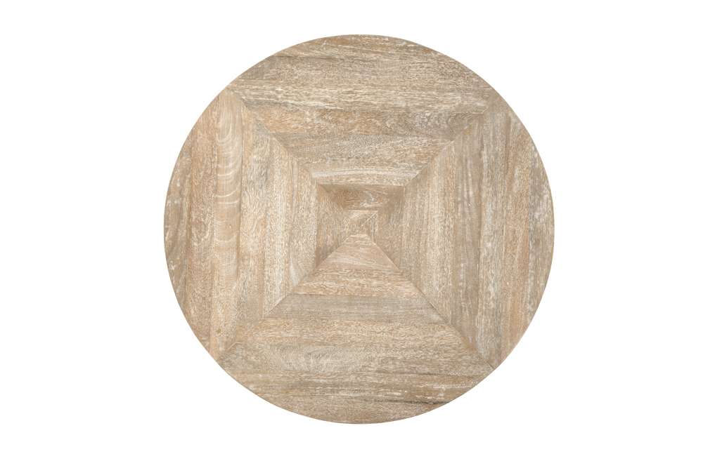 Martin Svensson Home  - Fenway 38in Solid Wood and Metal Mango Round Coffee Table - 8714211 veiw 7