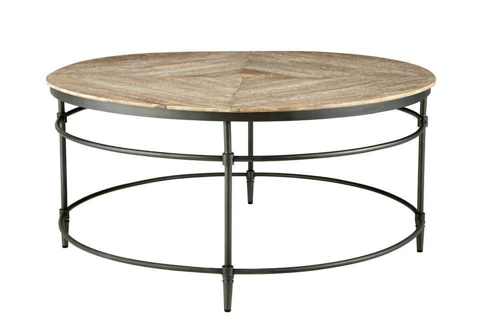 Martin Svensson Home  - Fenway 38in Solid Wood and Metal Mango Round Coffee Table - 8714211 veiw 8