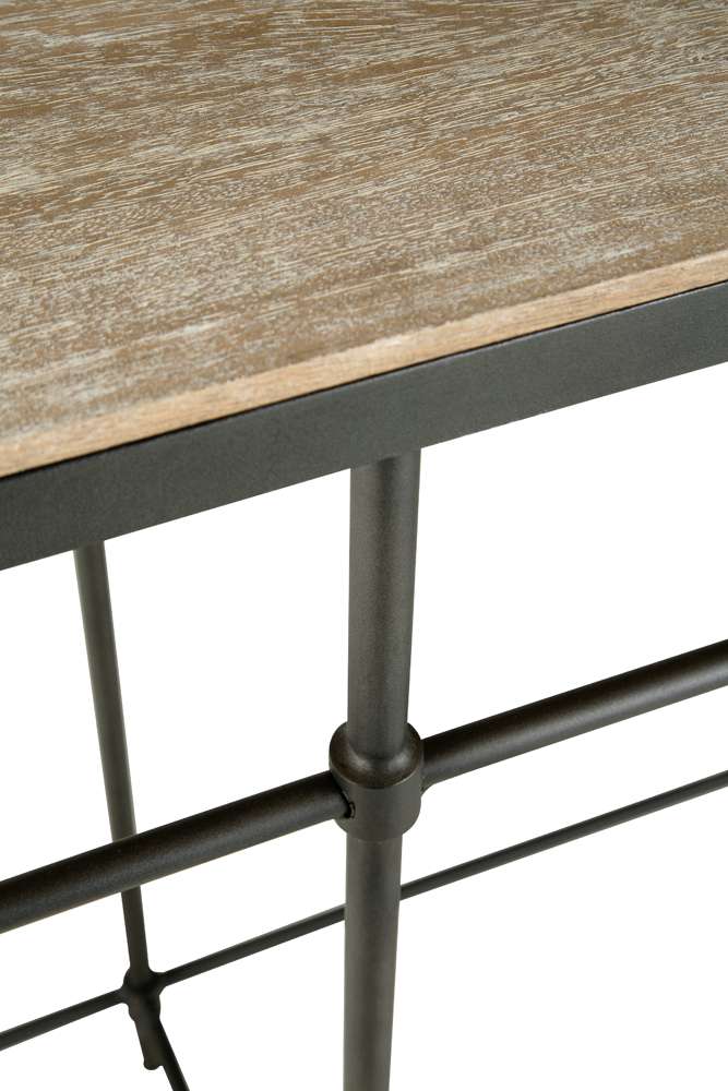 Martin Svensson Home  - Fenway 74in Solid Wood and Metal Mango Sofa Console Table - 8714241 veiw 5