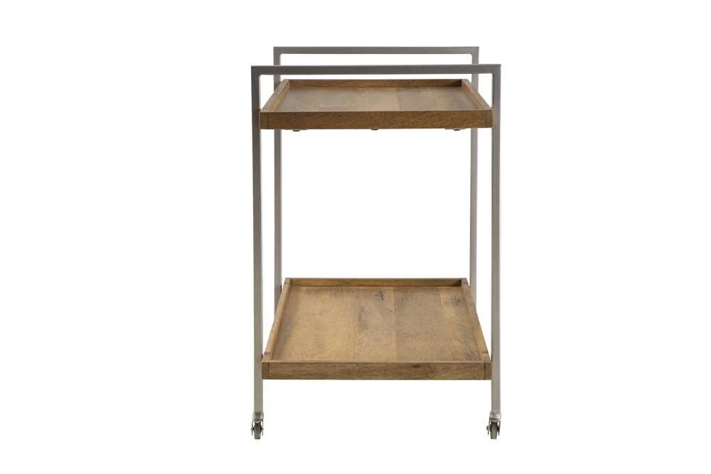 Martin Svensson Home  - Gensler 2 Shelf Solid Wood Warm Mango Bar Cart - 3714101 veiw 7