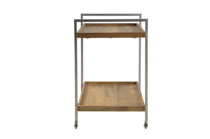 Martin Svensson Home  - Gensler 2 Shelf Solid Wood Warm Mango Bar Cart - 3714101 veiw 7