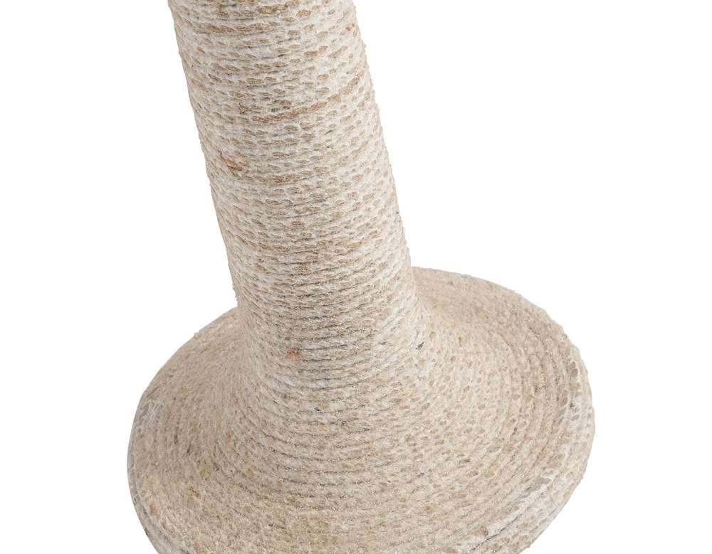 Martin Svensson Home - Kinney 18in Round Solid Wood End Table with Rope Wrapped Base, Whitewash - 3706418 veiw 3