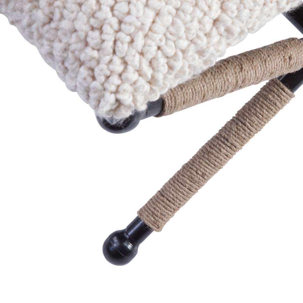 Martin Svensson Home - Martingale 25in Ivory Chunky Boucle Fabric Accent Bench  - 3706024 veiw 3