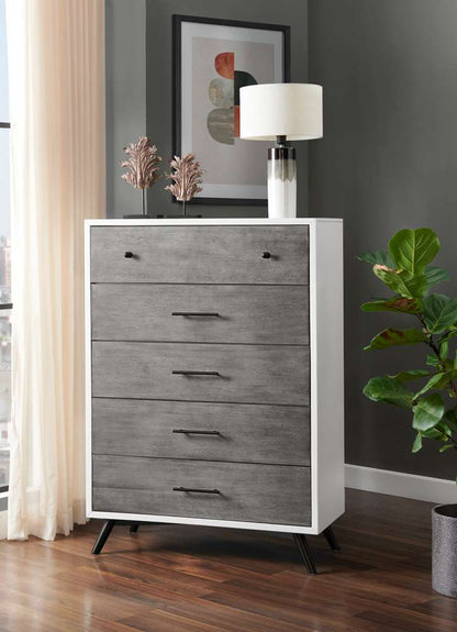 Martin Svensson Home -  Mid Century Modern Chest White, Grey, Black  - 6808925 veiw 1