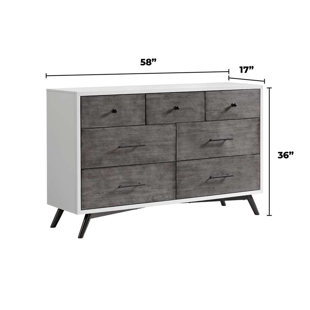 Martin Svensson Home -  Mid Century Modern Dresser White, Grey, Black  - 6808906 veiw 6