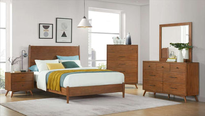 Martin Svensson Home -  Mid Century Modern Queen Bed Cinnamon - 68088A veiw 3