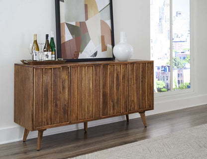 Martin Svensson Home - Mid-Century Modern Solid Wood Warm Cinnamon Server with Storage - 5713036 veiw 3