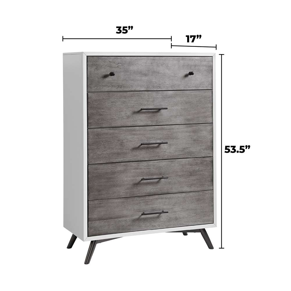 Martin Svensson Home -  Mid Century Modern Vanity/Desk White, Grey, Black  - 6808928 veiw 6