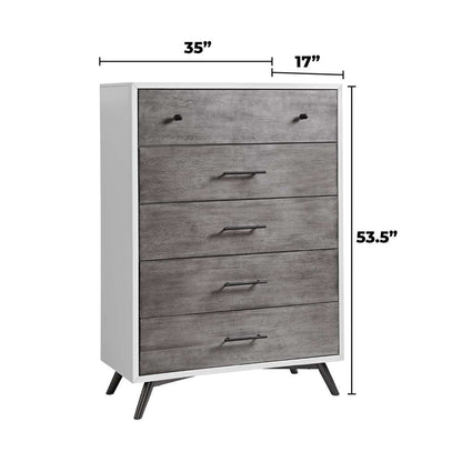 Martin Svensson Home -  Mid Century Modern Vanity/Desk White, Grey, Black  - 6808928 veiw 6