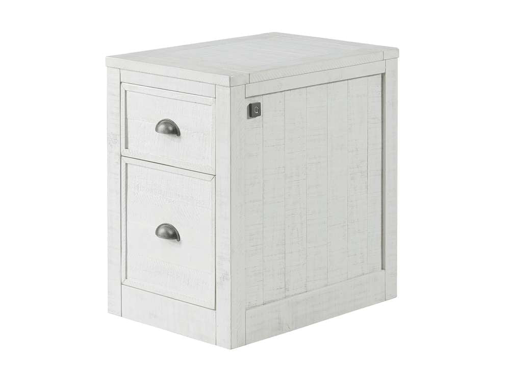 Martin Svensson Home -  Monterey 2 Drawer File Cabinet with Fingerprint Lock White Stain  - 7908909 veiw 1