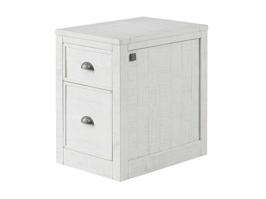 Martin Svensson Home -  Monterey 2 Drawer File Cabinet with Fingerprint Lock White Stain  - 7908909 veiw 1
