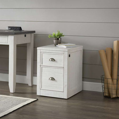 Martin Svensson Home -  Monterey 2 Drawer File Cabinet with Fingerprint Lock White Stain  - 7908909 veiw 3