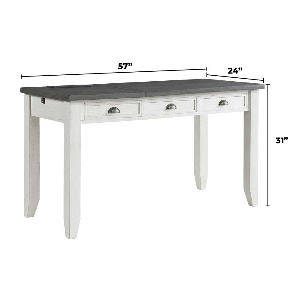 Martin Svensson Home -  Monterey 2 Drawer File Cabinet with Fingerprint Lock White Stain  - 7908909 veiw 6