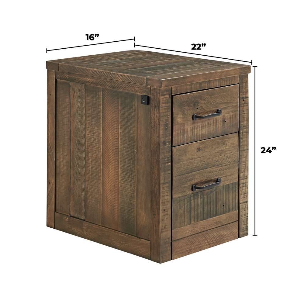 Martin Svensson Home -  Monterey 57in Lift-Top Desk with Fingerprint Lock, White Stain and Grey - 7908902 veiw 9