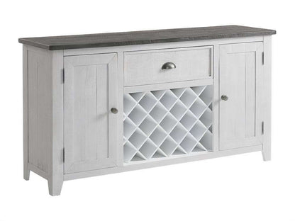 Martin Svensson Home -  Monterey 65in Solid Wood Dining Server, White Stain and Grey - 5908936 veiw 1