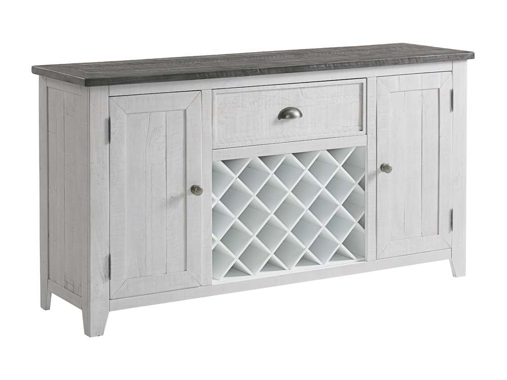 Martin Svensson Home -  Monterey 65in Solid Wood Dining Server, White Stain and Grey - 5908936 veiw 5