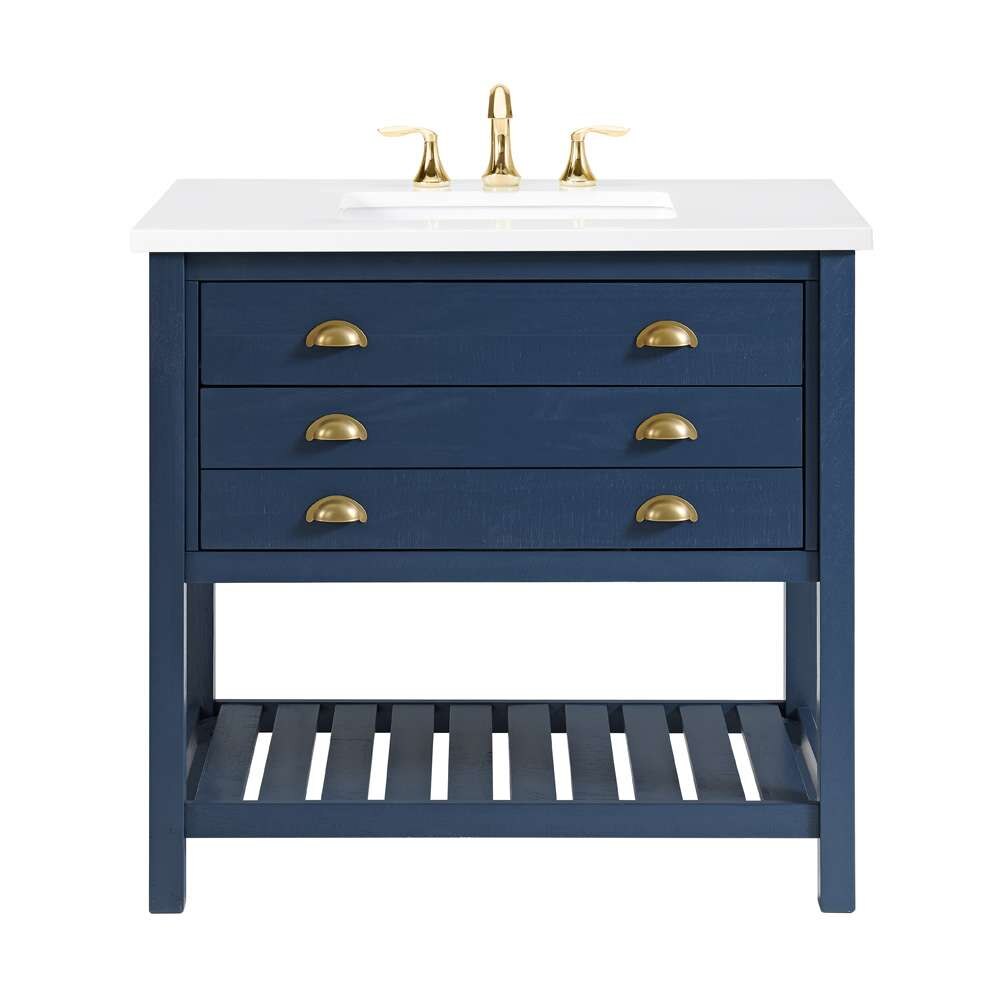 Martin Svensson Home - Monterey Blue 37 Bathroom Vanity - 4906536_CLOSEOUT veiw 1