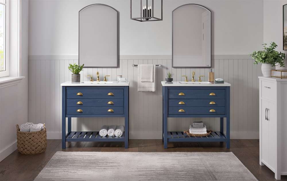 Martin Svensson Home - Monterey Blue 37 Bathroom Vanity - 4906536_CLOSEOUT veiw 2