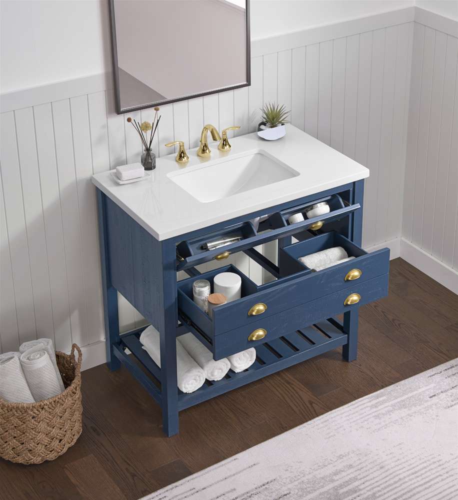Martin Svensson Home - Monterey Blue 37 Bathroom Vanity - 4906536_CLOSEOUT veiw 3
