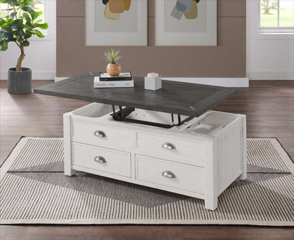 Martin Svensson Home- Monterey Lift Top Coffee Table, White Stain and Grey -890619 veiw 2