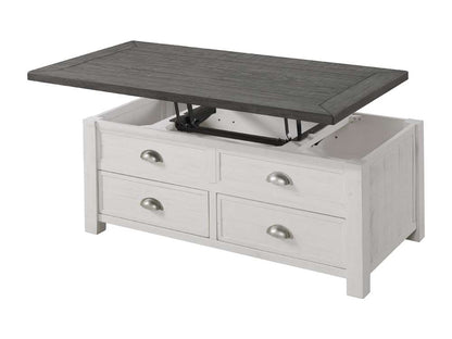 Martin Svensson Home- Monterey Lift Top Coffee Table, White Stain and Grey -890619 veiw 4