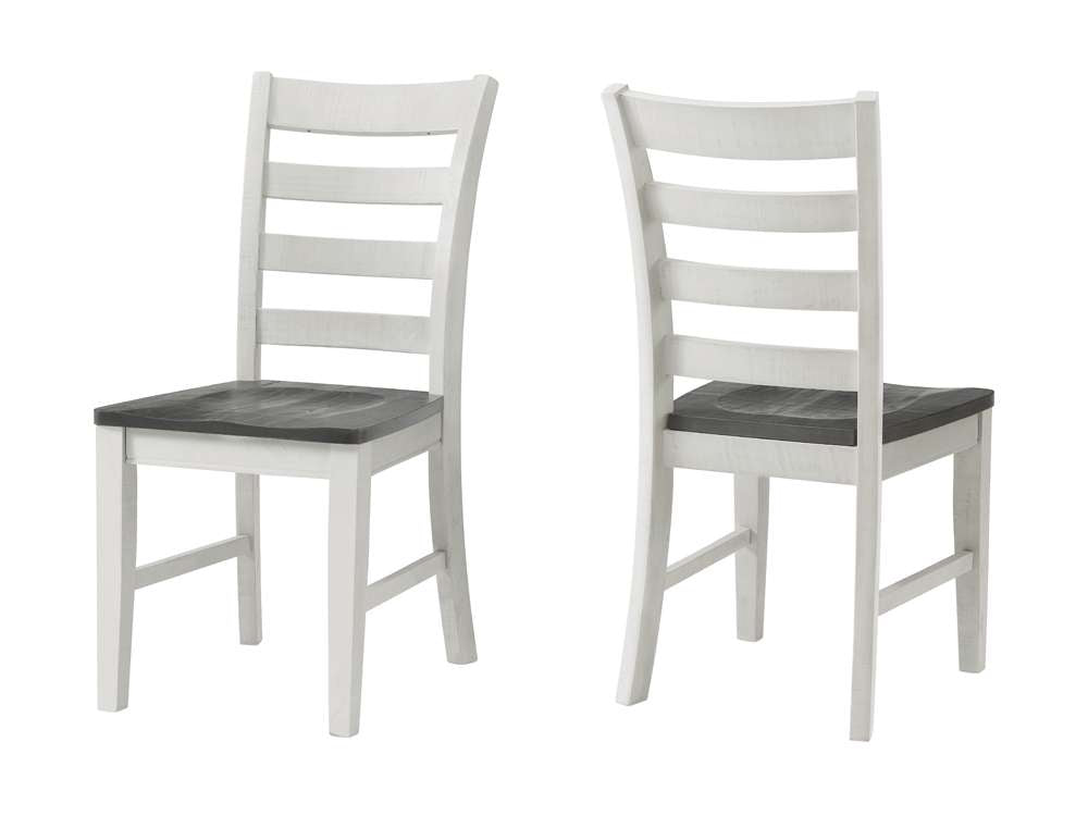 Martin Svensson Home - Monterey Solid Wood Dining Chair (Set of 2) White Stain and Grey - 5908933 veiw 1