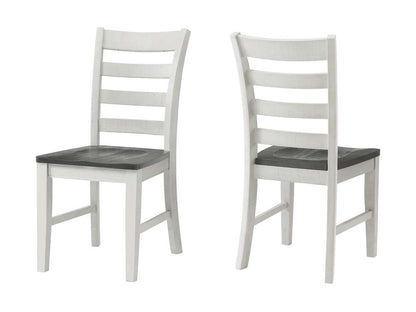 Martin Svensson Home - Monterey Solid Wood Dining Chair (Set of 2) White Stain and Grey - 5908933 veiw 1