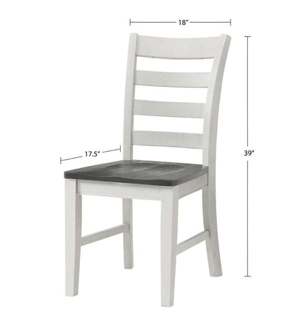 Martin Svensson Home - Monterey Solid Wood Dining Chair (Set of 2) White Stain and Grey - 5908933 veiw 2
