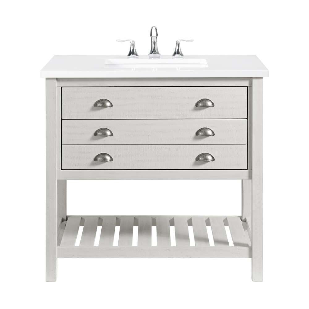 Martin Svensson Home - Monterey White 37 Bathroom Vanity  - 4906336_CLOSEOUT veiw 1