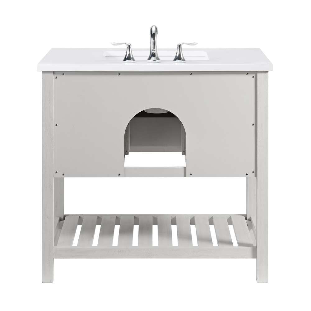 Martin Svensson Home - Monterey White 37 Bathroom Vanity  - 4906336_CLOSEOUT veiw 3