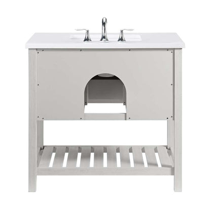 Martin Svensson Home - Monterey White 37 Bathroom Vanity  - 4906336_CLOSEOUT veiw 3