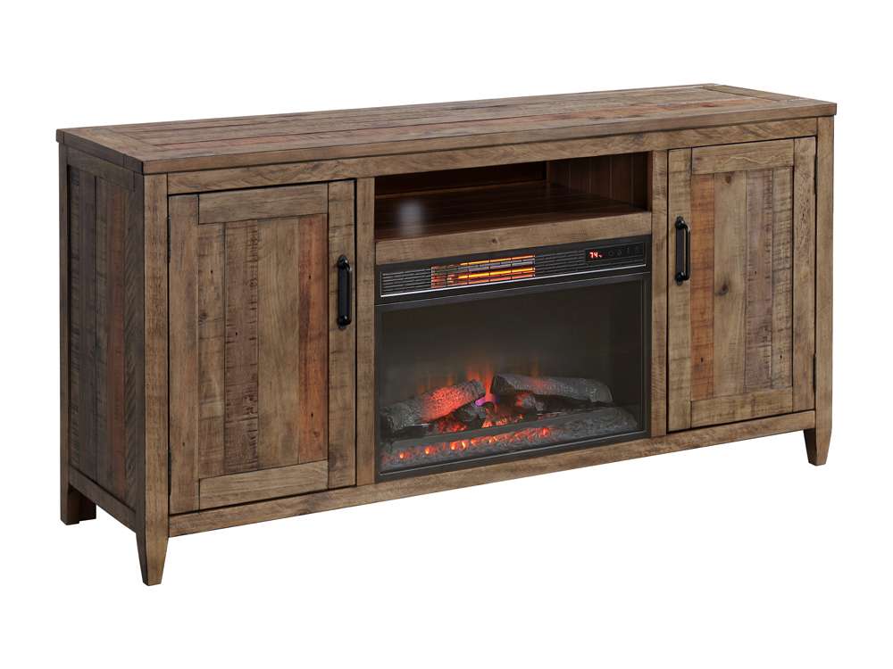 Martin Svensson Home -  Napa TV Stand with Electric Fireplace, Natural - 909164F veiw 4